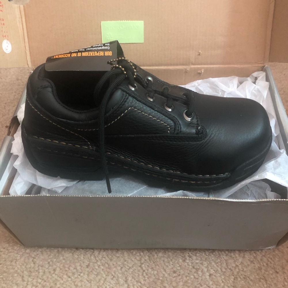 🛍Clearance!- Safety Shoes! Black steel toe